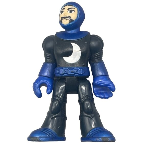 Fisher Price Imaginext action figure castle blue knight moon 3" plastic READ - Picture 1 of 9